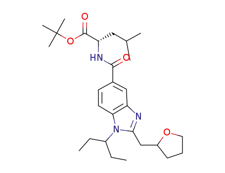 (S)-2-{[1-(1-ethyl-propyl)-2-(tetrahydro-furan-2-ylmethyl)-1H-benzoimidazole-5-carbonyl]-amino}-4-methyl-pentanoic acid tert-butyl ester