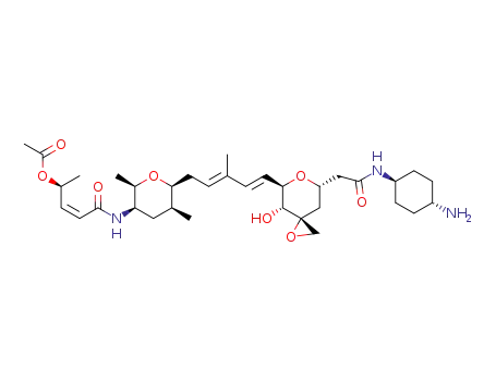 (2S,3Z)-5-{[(2R,3R,5S,6S)-6-{(2E,4E)-5-[(3R,4R,5R,7S)-7-{2-[(trans-4-aminocyclohexyl)amino]-2-oxoethyl}-4-hydroxy-1,6-dioxaspiro[2.5]oct-5-yl]-3-methylpenta-2,4-dien-1-yl}-2,5-dimethyltetrahydro-2H-pyran-3-yl]amino}-5-oxopent-3-en-2-yl acetate