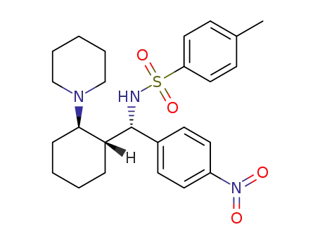 N-((2-(piperidin-1-yl)cyclohexyl)(4-nitrophenyl)methyl)-p-toluenesulfonamide