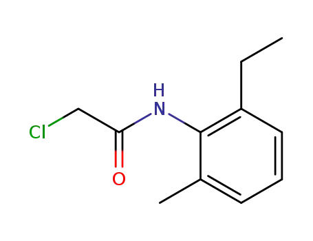 Molecular Structure of 32428-71-0 (2-ETHYL-6-METHYL-2-CHLOROACETANILIDE)
