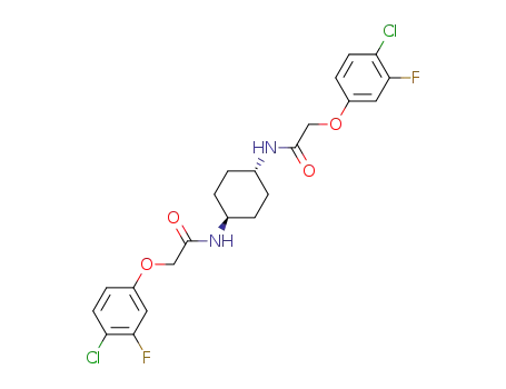 2-(4-chloro-3-fluorophenoxy)-N-[(1R,4R)-4-[2-(4-chloro-3-fluorophenoxy)acetamido]cyclohexyl]acetamide