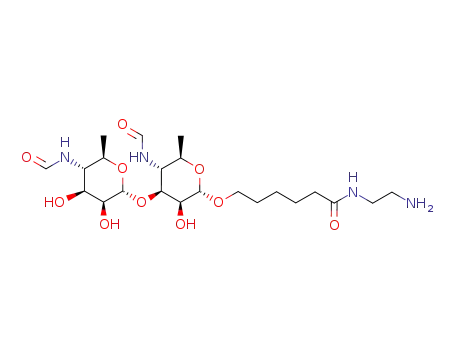 (2'-aminoethylamido)carbonylpentyl 4,6-dideoxy-4-formamido-α-D-mannopyranosyl-(1→3)-4,6-dideoxy-4-formamido-α-D-mannopyranoside