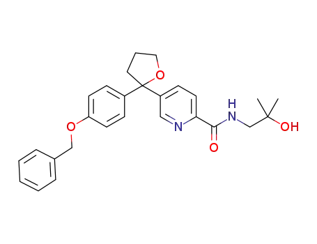 5-{2-[4-(benzyloxy)phenyl]tetrahydrofuran-2-yl}-N-(2-hydroxy-2-methylpropyl)pyridine-2-carboxamide