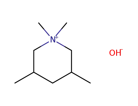 N,N-dimethyl-3,5-dimethylpiperidinium hydroxide