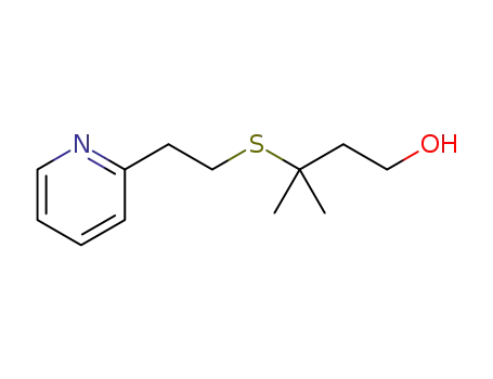 3-methyl-3-((2-(pyridine-2-yl)ethyl)thio)butan-1-ol