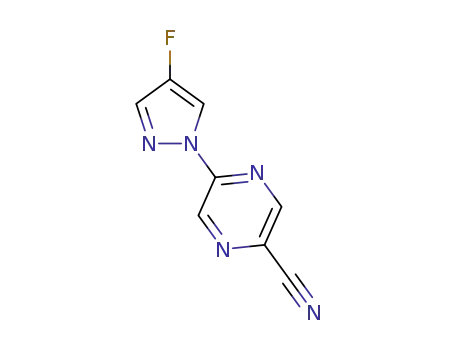 5-(4-fluoro-1H-pyrazol-1-yl)pyrazine-2-carbonitrile