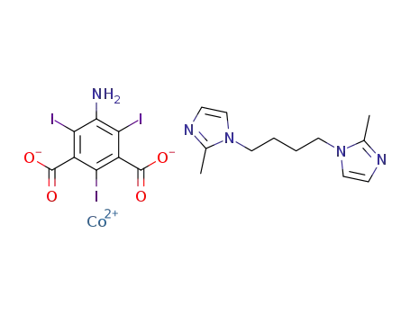 [Co(1,4-bis(2-methyl-imidazol-1-yl)butane)(5-amino-2,4,6-triiodoisophthalate)]