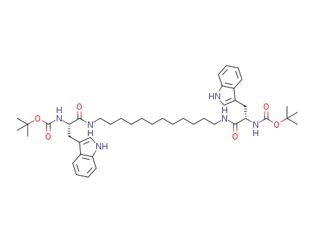 di-tert-butyl ((2S,2'S)-(dodecane-1,12-diylbis(azanediyl))bis(3-(1H-indol-3-yl)-1-oxopropane-2,1-diyl))dicarbamate