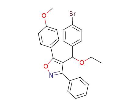 4-[(4-bromophenyl)(ethoxy)methyl]-5-(4-methoxyphenyl)-3-phenylisoxazole
