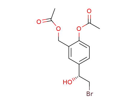 (R)-1-[4-acetoxy-3-acetoxymethylphenyl]-2-bromoethanol