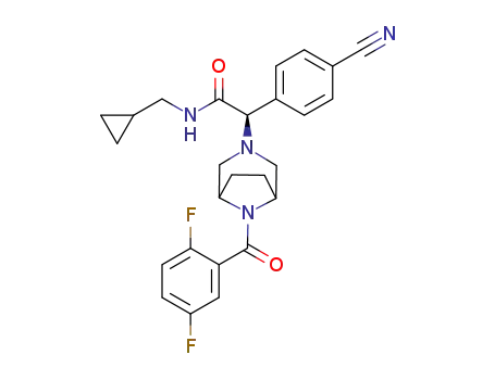 (R)-2-(4-cyanophenyl)-N-(cyclopropylmethyl)-2-(8-(2,5-difluorobenzoyl)-3,8-diazabicyclo[3.2.1]octan-3-yl)acetamide