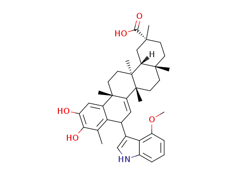 (2R,4aS,6aS,12bR,14aS,14bR)-10,11-dihydroxy-8-(4-methoxy-1H-indol-3-yl)-2,4a,6a,9,12b,14a-hexamethyl-1,2,3,4,4a,5,6,6a,8,12b,13,14,14a,14b-tetradecahydropicene-2-carboxylic acid