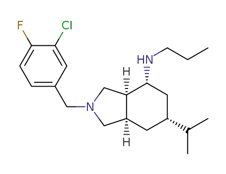 2-(3-chloro-4-fluorobenzyl)-6-isopropyl-N-propyloctahydro-1H-isoindol-4-amine