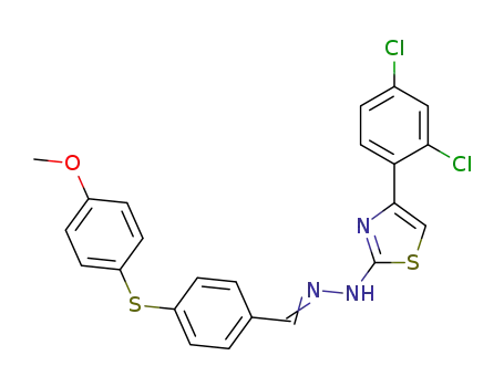 4-(4-methoxyphenylsulfanyl)benzaldehyde [4-(2,4-dichlorophenyl)-1,3-thiazol-2-yl]hydrazone