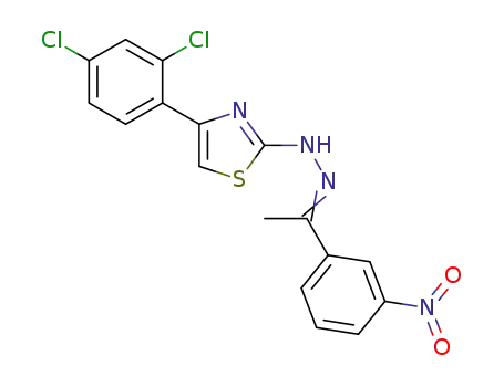 N-[4-(2,4-dichlorophenyl)thiazol-2-yl]-N'-[1-(3-nitrophenyl)ethylidine]hydrazine