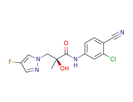 (S)-N-(3-chloro-4-cyanophenyl)-3-(4-fluoro-1H-pyrazol-1-yl)-2-hydroxy-2-methylpropanamide