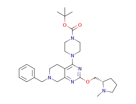 tert-butyl (S)-4-(7-benzyl-2-((1-methylpyrrolidin-2-yl)methoxy)-5,6,7,8-tetrahydropyrido[3,4-d]pyrimidin-4-yl)piperazine-1-carboxylate