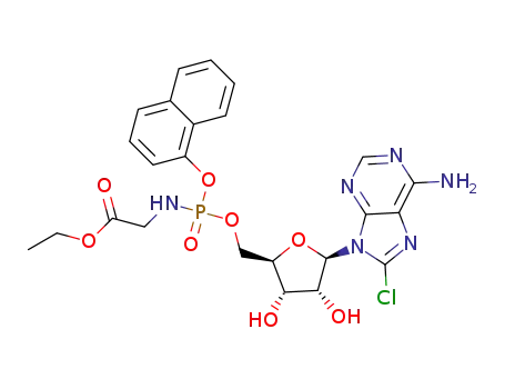 5’-([(ethyloxy-glycin-N-yl)naphth-1-yl]phosphatyl)-8-chloroadenosine