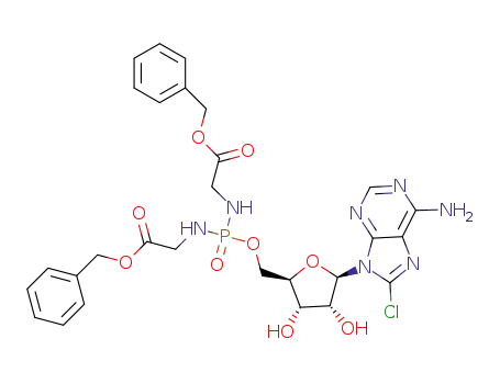 8-chloroadenosine 5’-O-bis(benzyloxyglycin-N-yl)phosphate