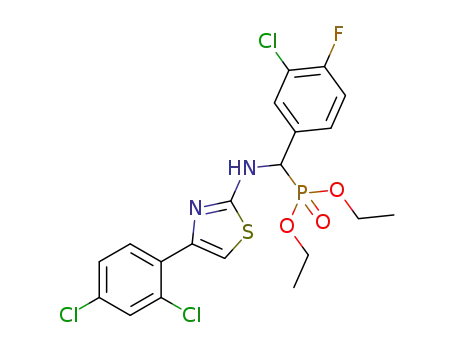 diethyl (3-chloro-4-fluorophenyl)[4-(2,4-dichlorophenyl)thiazol-2-ylamino]methanephosphonate