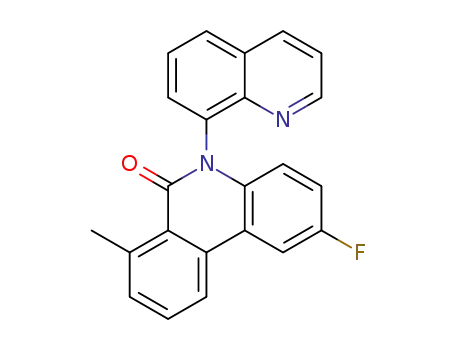 2-fluoro-7-methyl-5-(quinolin-8-yl)-5,6-dihydrophenanthridin-6-one