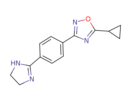 5-cyclopropyl-3-(4-(4,5-dihydro-1H-imidazol-2-yl)phenyl)-1,2,4-oxadiazole