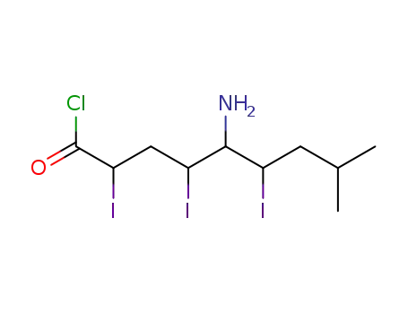 5-amino-2,4,6-triiodoisodecanoyl chloride