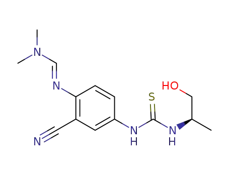 (R,E)-N’-(2-cyano-4-(3-(1-hydroxypropyl-2-yl)thioureido)phenyl)-N,N-dimethylformamidine