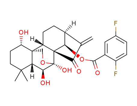 (1S,5S,6S,6aR,9S,11aS,11bS,14R)-1,5,6-trihydroxy-4,4-dimethyl-8-methylene-7-oxododecahydro-1H-6,11b-(epoxymethano)-6a,9-methanocyclohepta[a]naphthalen-14-yl 2,5-difluorobenzoate