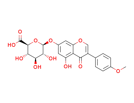 7-(β-D-glucopyranuronosyloxy)-5-hydroxy-4'-methoxyisoflavone