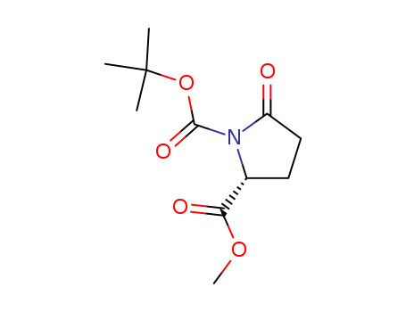 128811-48-3,(R)-N-BOC-5-METHOXYCARBONYL-2-PYRROLIDINONE,1,2-Pyrrolidinedicarboxylicacid, 5-oxo-, 1-(1,1-dimethylethyl) 2-methyl ester, (R)-;Methyl(R)-N-(tert-butoxycarbonyl)pyroglutamate;(R)-N-Boc-5-methoxycarbonyl-2-pyrrolidinone;