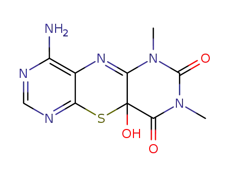 4-Amino-6,8-dimethyl-7,9-dioxo-9a-hydroxy-6,7,8,9-tetrahydrodipyrimido<4.5-b><4'.5'-e><1,4>thiazine