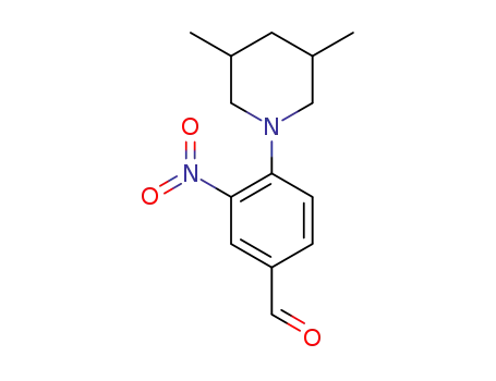 4-(3,5-dimethylpiperidin-1-yl)-3-nitro-benzaldehyde