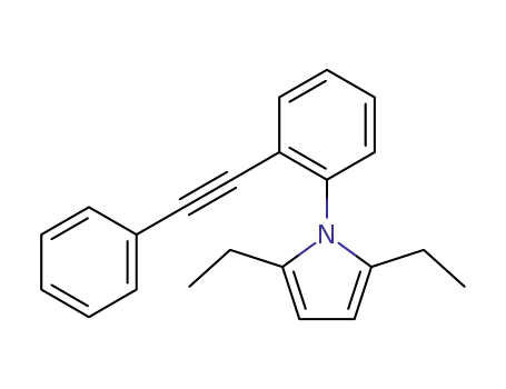 2,5-diethyl-1-(2-(phenylethynyl)phenyl)-1H-pyrrole