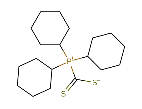 Molecular Structure of 70165-72-9 (tricyclohexyl(dithiocarboxylato)phosphonium)