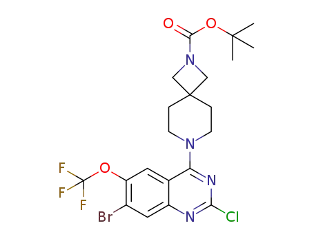 tert-butyl 7-(7-bromo-2-chloro-6-(trifluoromethoxy)quinazolin-4-yl)-2,7-diazaspiro[3.5]nonane-2-carboxylate
