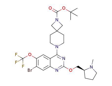 tert-butyl (S)-7-(7-bromo-2-((1-methylpyrrolidin-2-yl)methoxy)-6-(trifluoromethoxy)quinazolin-4-yl)-2,7-diazaspiro[3.5]nonane-2-carboxylate