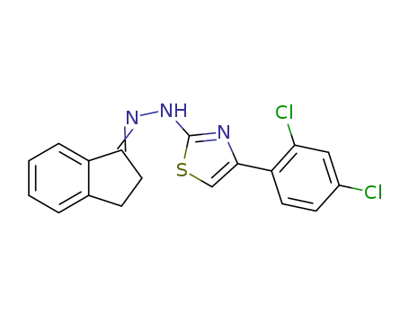N-indan-1-ylidene-N'-[4-(2,4-dichloro-phenyl)-thiazol-2-yl]-hydrazine