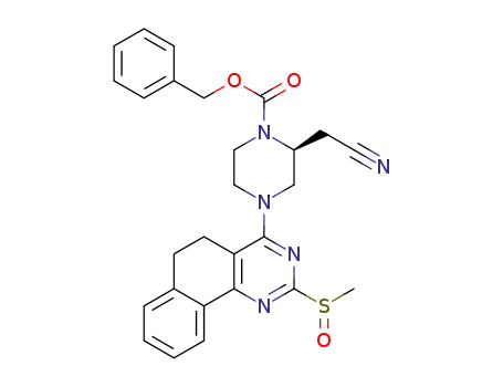 benzyl (2S)-2-(cyanomethyl)-4-(2-methylsulfinyl-5,6-dihydrobenzo[h]quinazolin-4-yl)piperazine-1-carboxylate