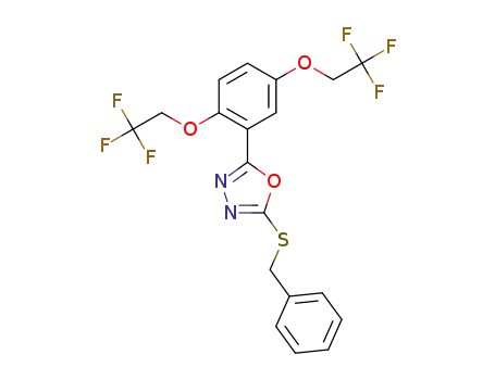 2-(2,5-bis (2,2,2-trifluoroethoxy)phenyl)-5-(benzylthio)-1,3,4-oxadiazole
