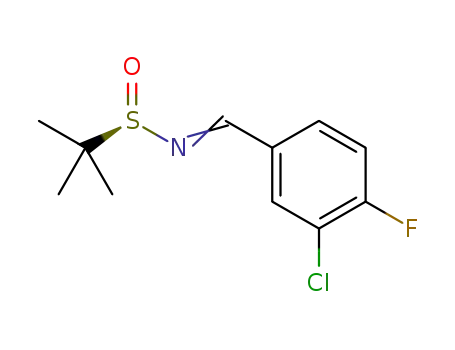 (R)-N-[(3-chloro-4-fluorophenyl)methylene]-2-methylpropane-2-sulfinamide