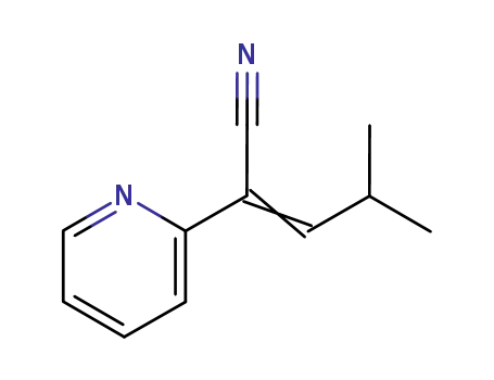 Molecular Structure of 22346-07-2 (alpha-(2-methylpropylidene)pyridine-2-acetonitrile)