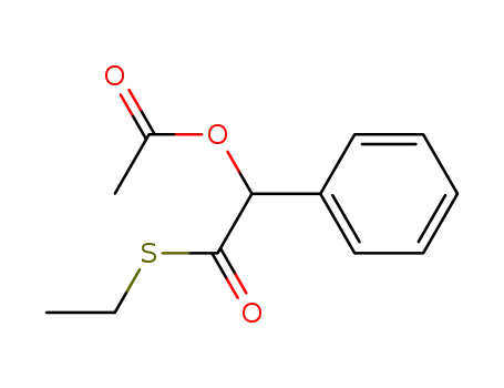 Molecular Structure of 82027-42-7 (Benzeneethanethioic acid, a-(acetyloxy)-, S-ethyl ester)