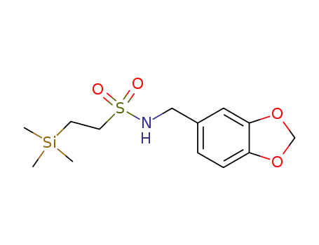 2-Trimethylsilanyl-ethanesulfonic acid (benzo[1,3]dioxol-5-ylmethyl)-amide