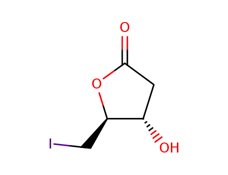 2,5-dideoxy-5-iodo-D-ribonic acid-γ-lactone
