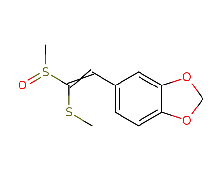 2-(3,4-methylenedioxyphenyl)-1-(methylsulfinyl)-1-(methylthio)ethylene