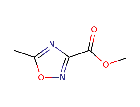 Molecular Structure of 19703-94-7 (METHYL 5-METHYL-1,2,4-OXADIAZOLE-3-CARBOXYLATE)