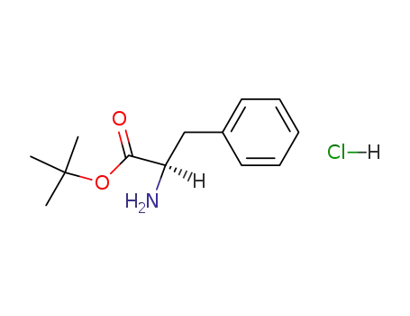 Molecular Structure of 3403-25-6 (H-D-PHE-OTBU HCL)