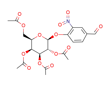 (2R,3S,4S,5R,6S)-2-(acetoxymethyl)-6-(4-formyl-2-nitrophenoxy)tetrahydro-2H-pyran-3,4,5-triyl triacetate