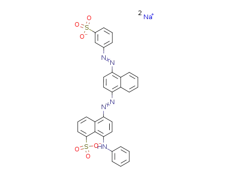 disodium 8-anilino-5-[[4-(3-sulfonatophenyl)-azo-1-naphthyl]azo]naphthalene-1-sulfonate acid
